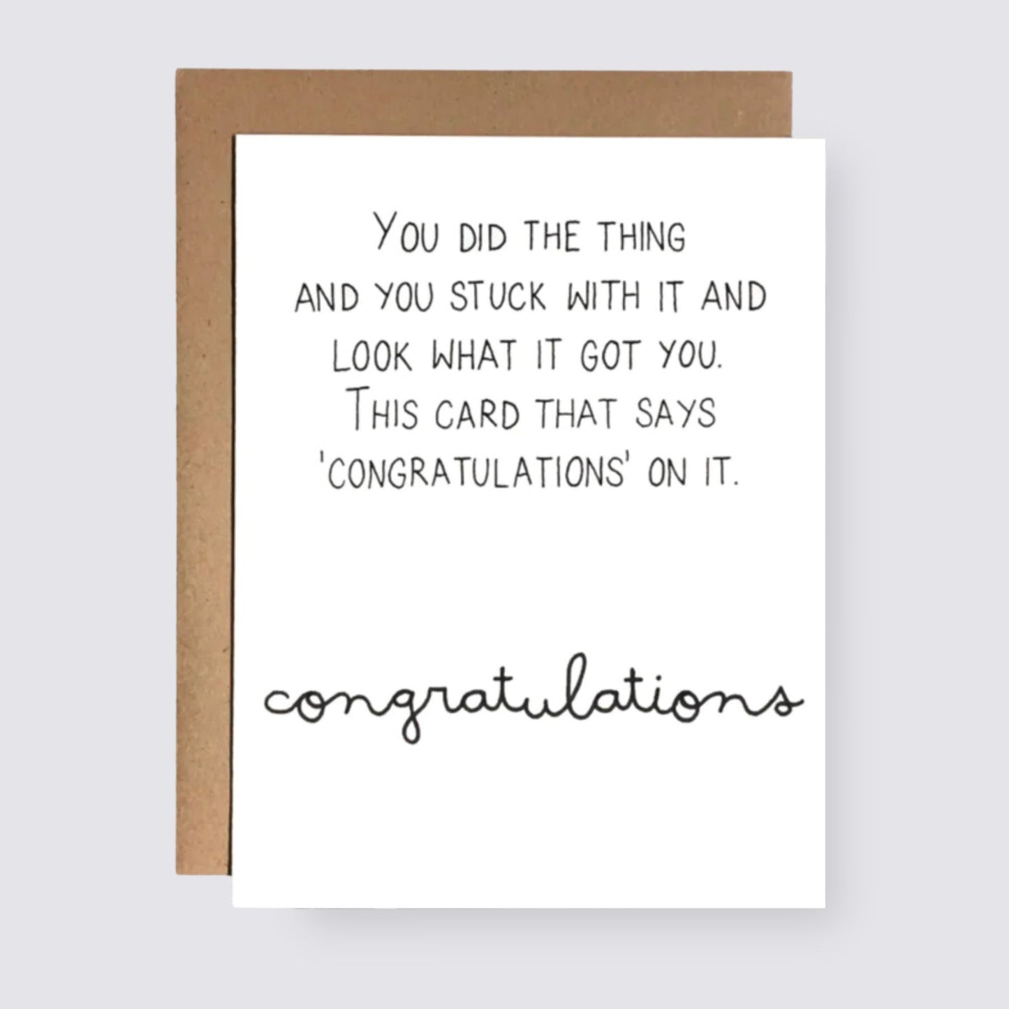 congratulations card