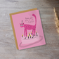 Illustrated Cat Birthday Card