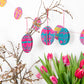 easter egg decorations on a tree