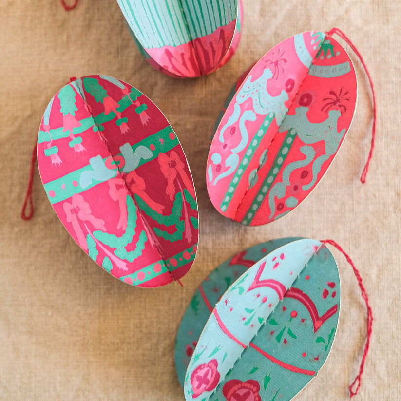 Easter Egg Paper Ornaments