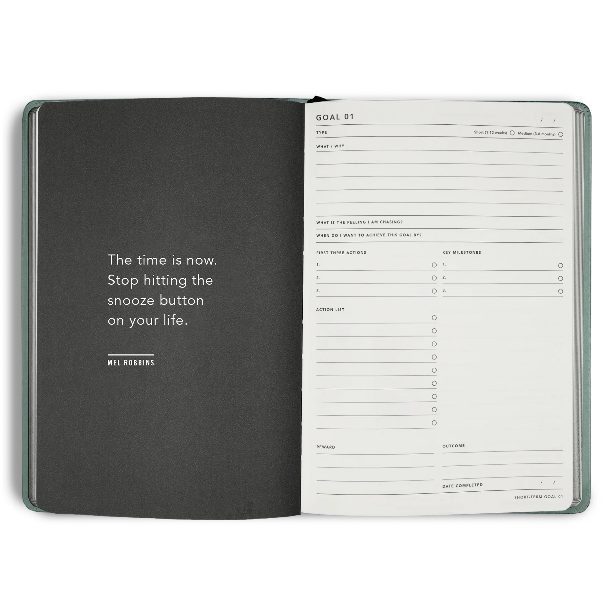 2026 Goal Digger Diary - Classic / Sea Green