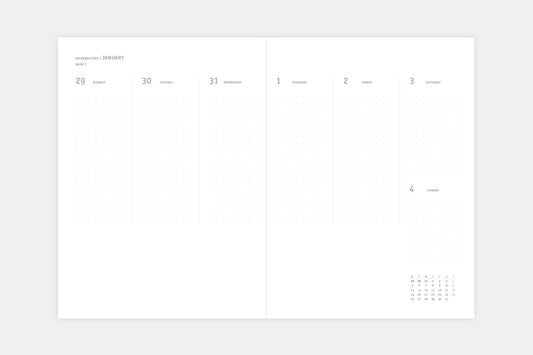 2026 Klasyk Weekly Diary - Moss