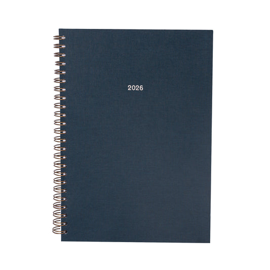 2026 Wirebound Weekly Diary - Lunar Blue