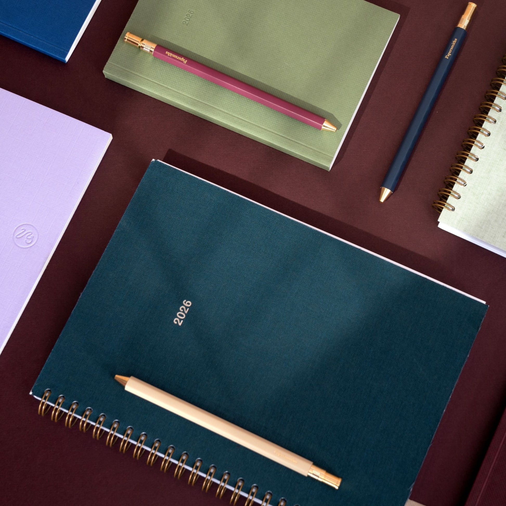 2026 Wirebound Weekly Diary - Lunar Blue