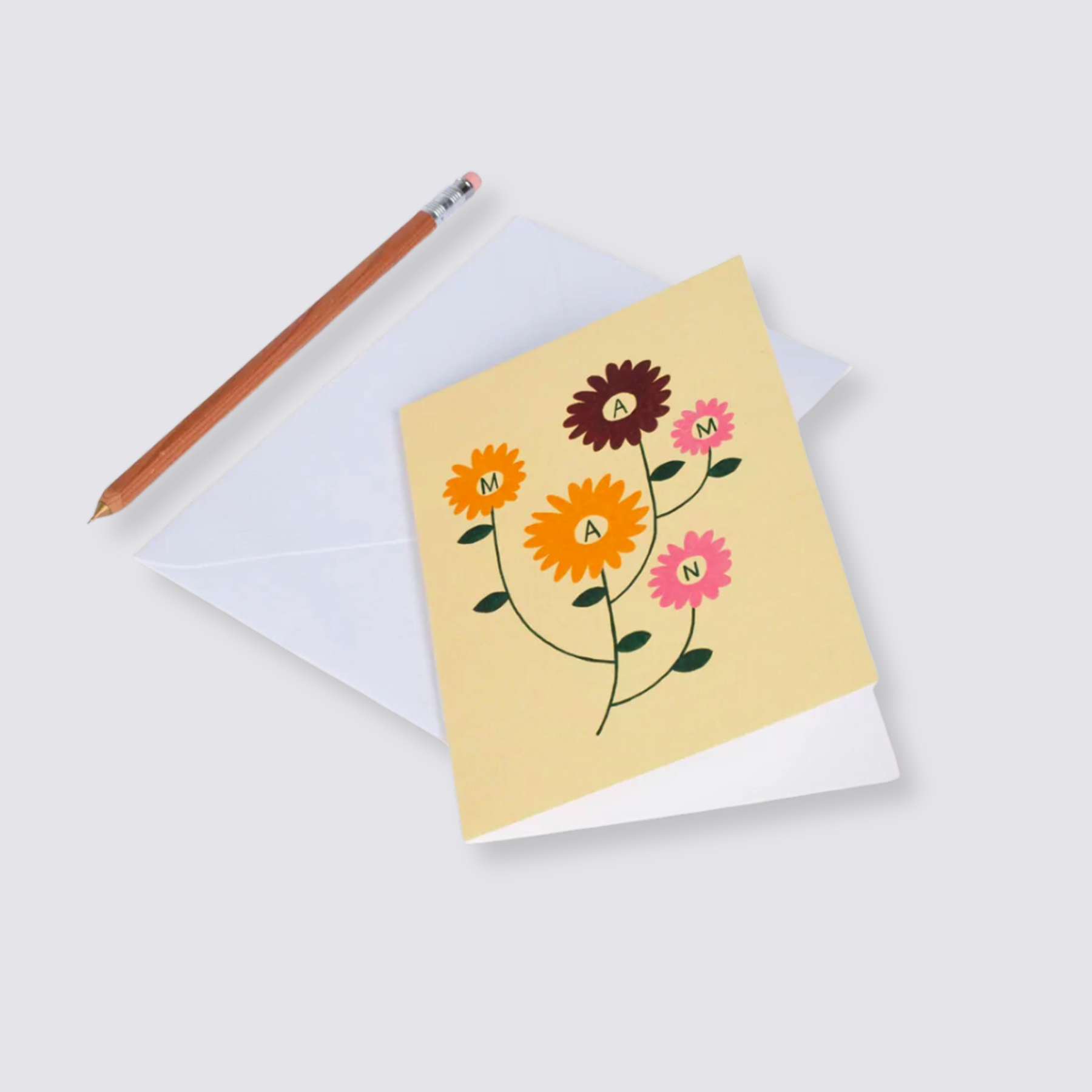 Mothers day card flowers