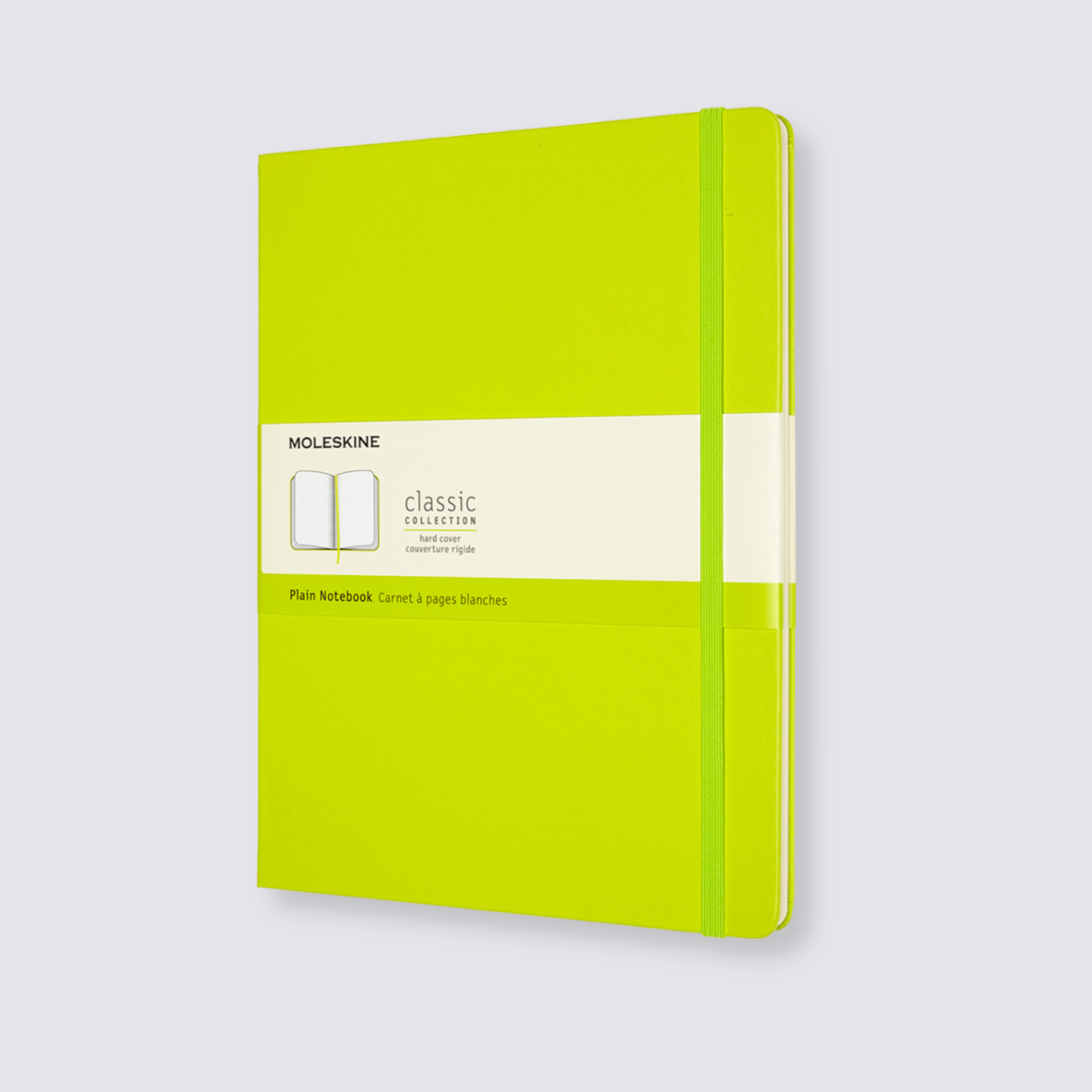 Extra large lemon green moleskine notebook