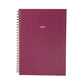 Maroon notebook with '2026' on a white background