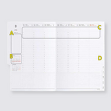 nahe weekly 2024 diary grey inside