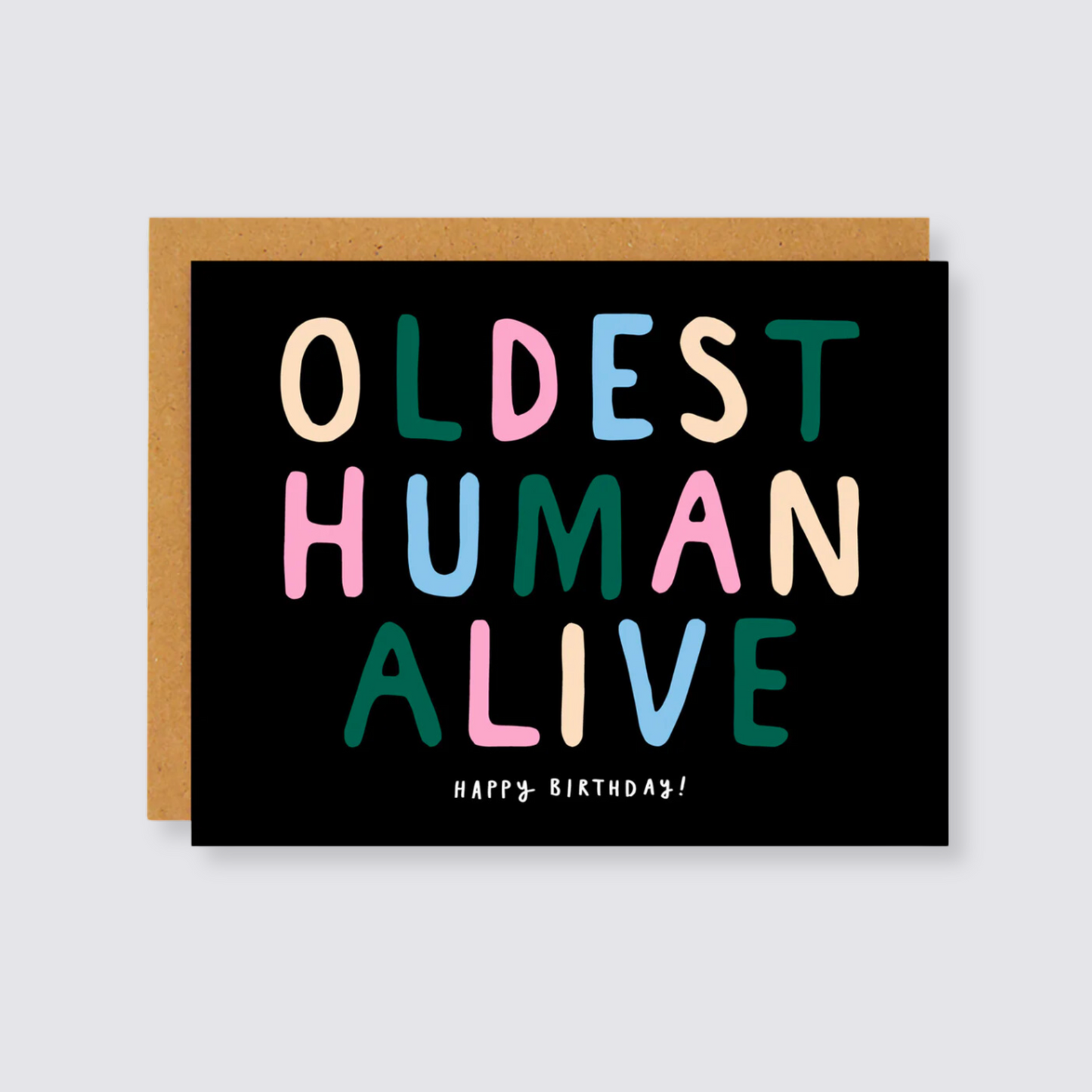 oldest human alive funny birthday card