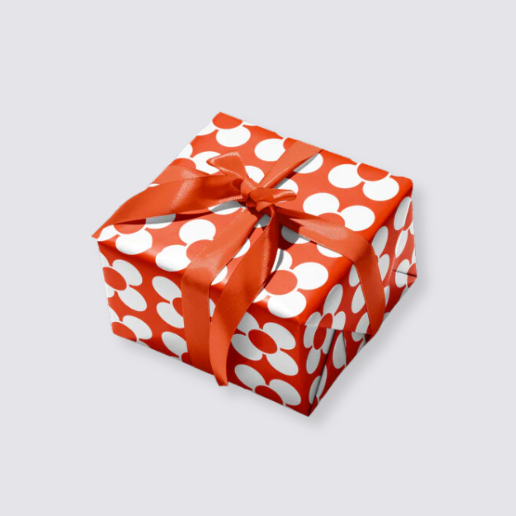 double sided gift wrap orange