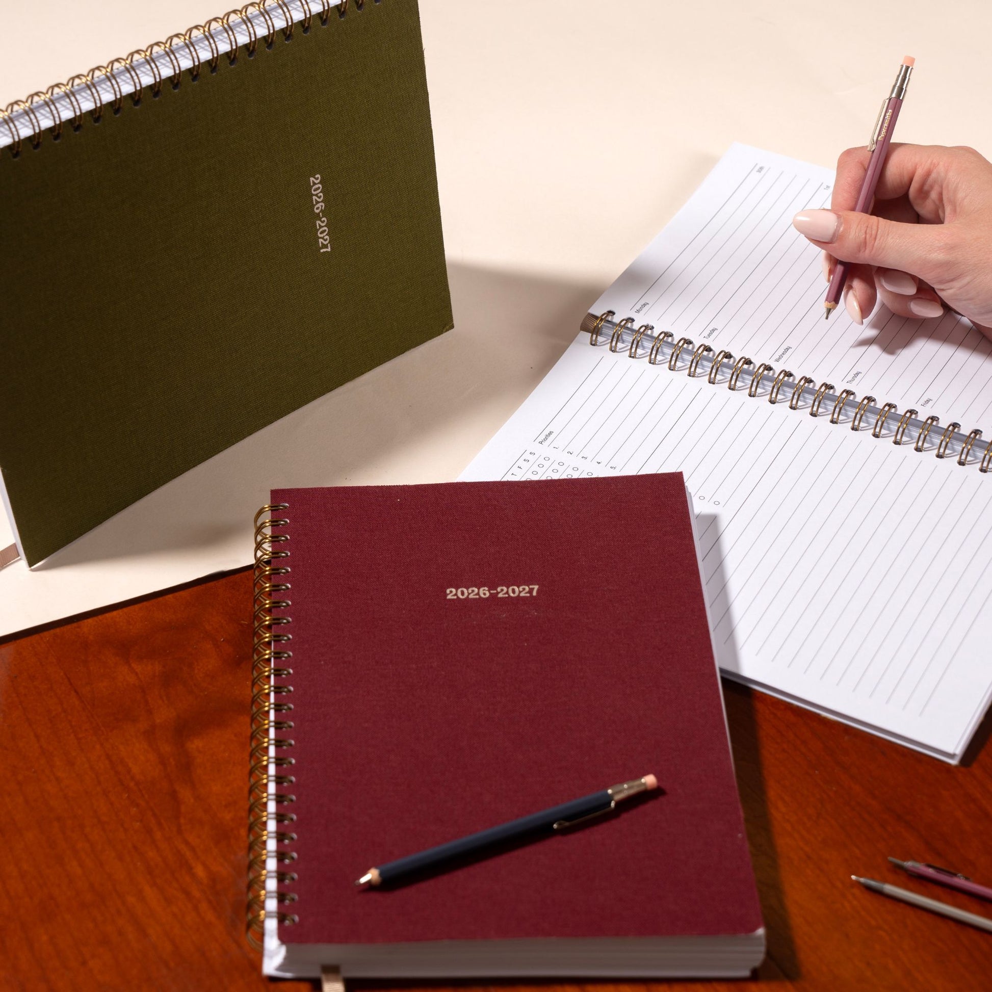 2026-2027 Academic Diary - Mulberry Red