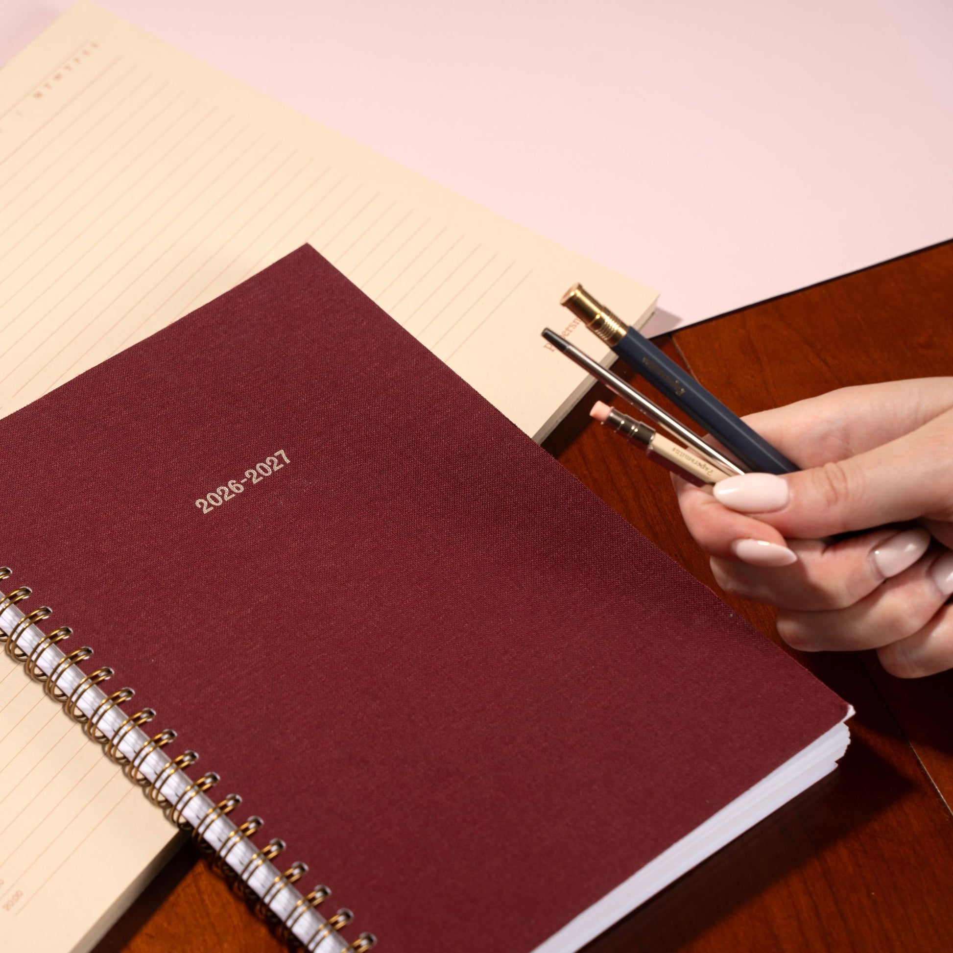 2026-2027 Academic Diary - Mulberry Red