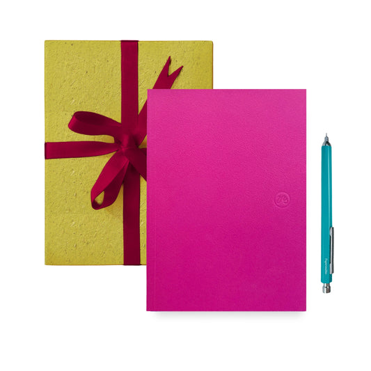 Notebook, and Primo Pen Duo - Fuchsia