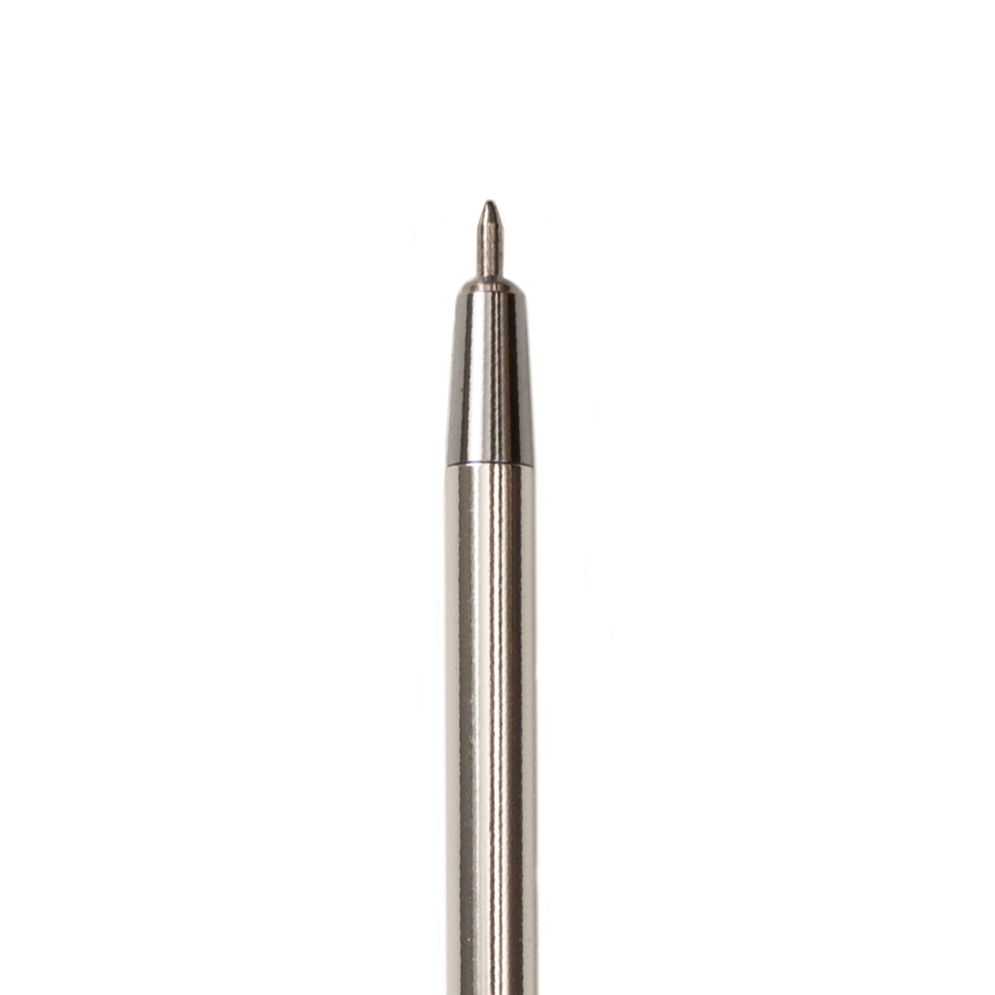 Silver pocket pen with thin nib