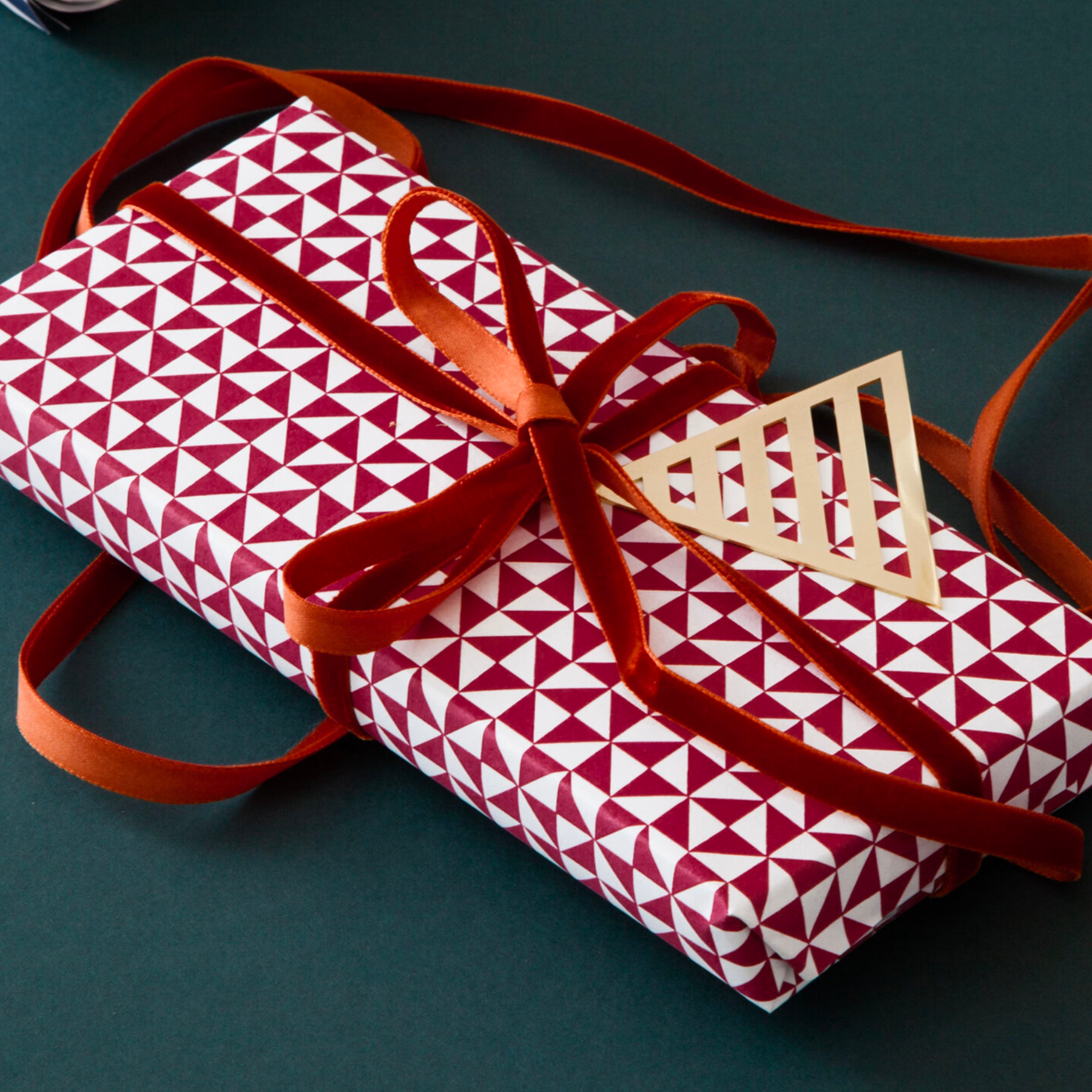 red earth swiss velvet gift wrapping ribbon