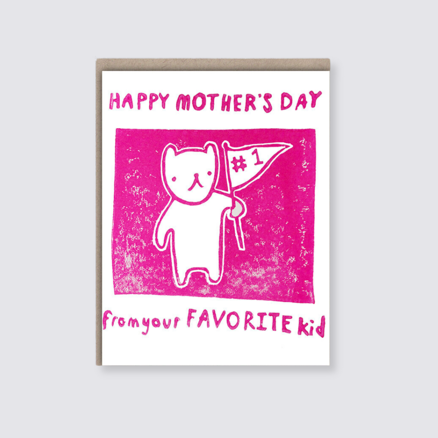 Sibling rivalry mothers day card