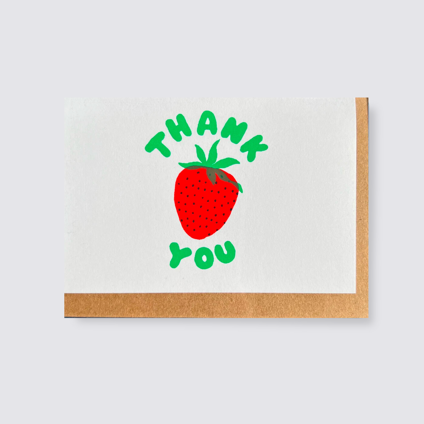 strawberry thank you cards