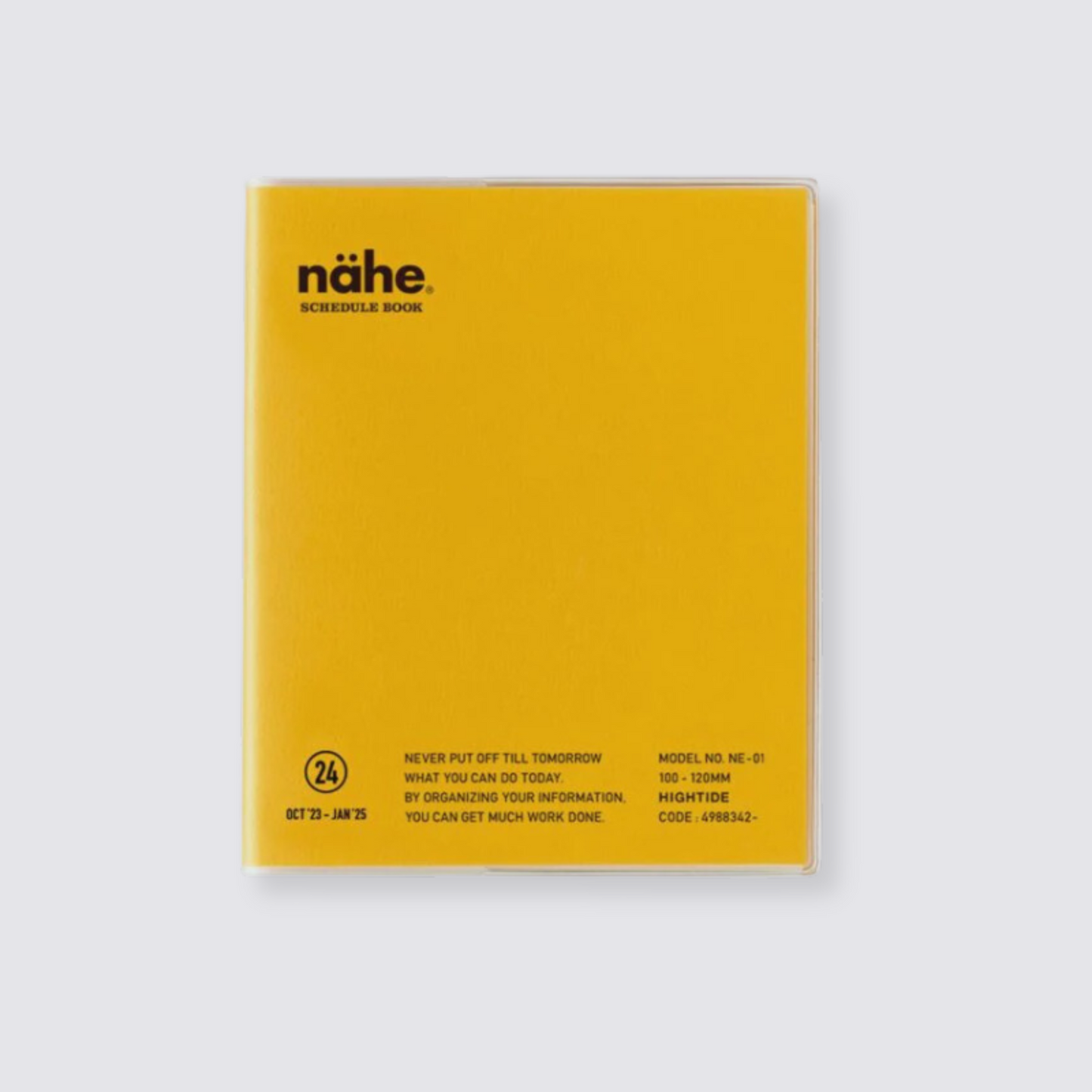 Nahe pocket monthly diary yellow