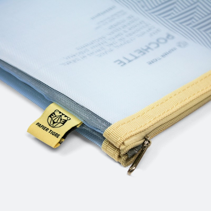 yellow zip pencil case