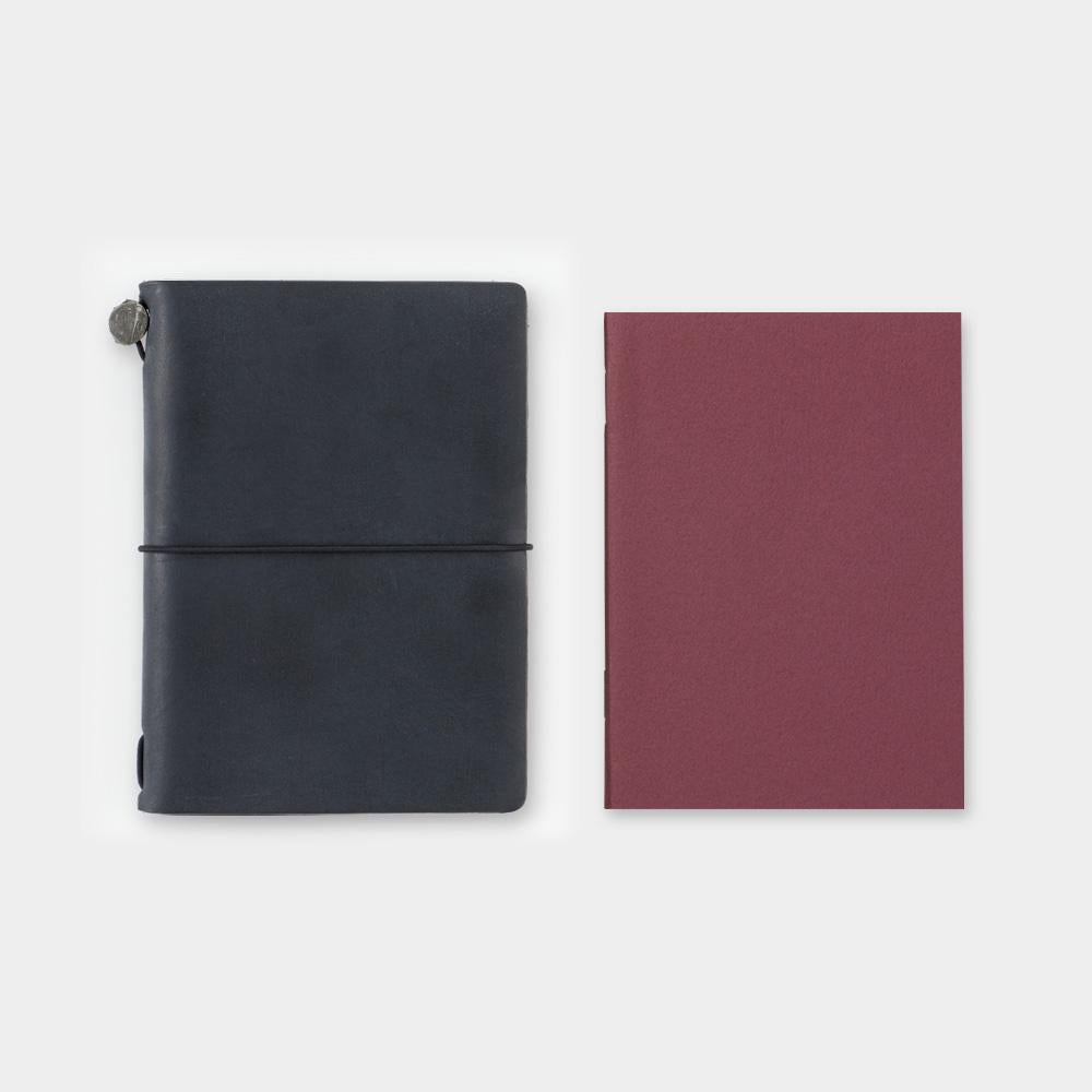 passport size leather notebook and refill