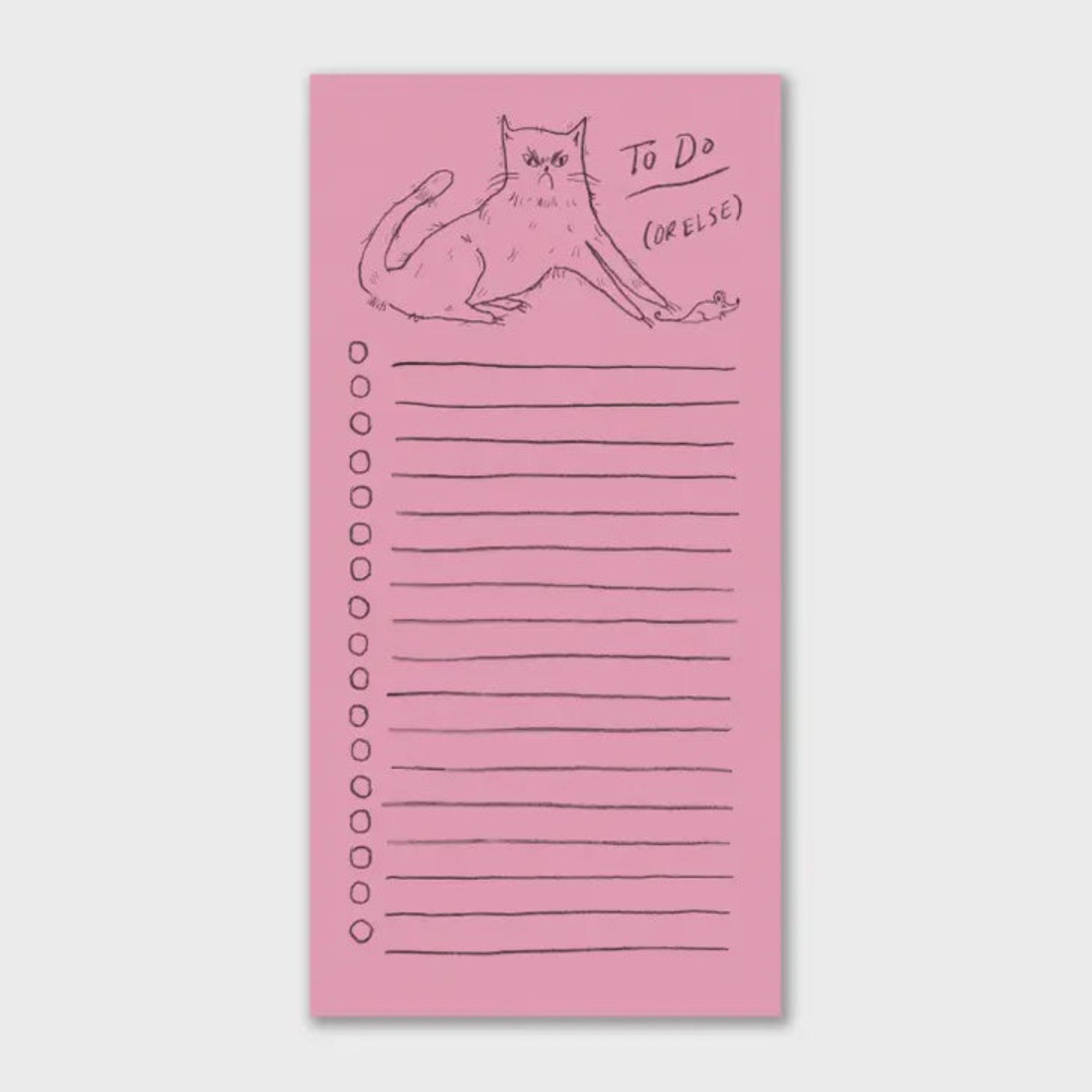 Pink To Do List Notepad