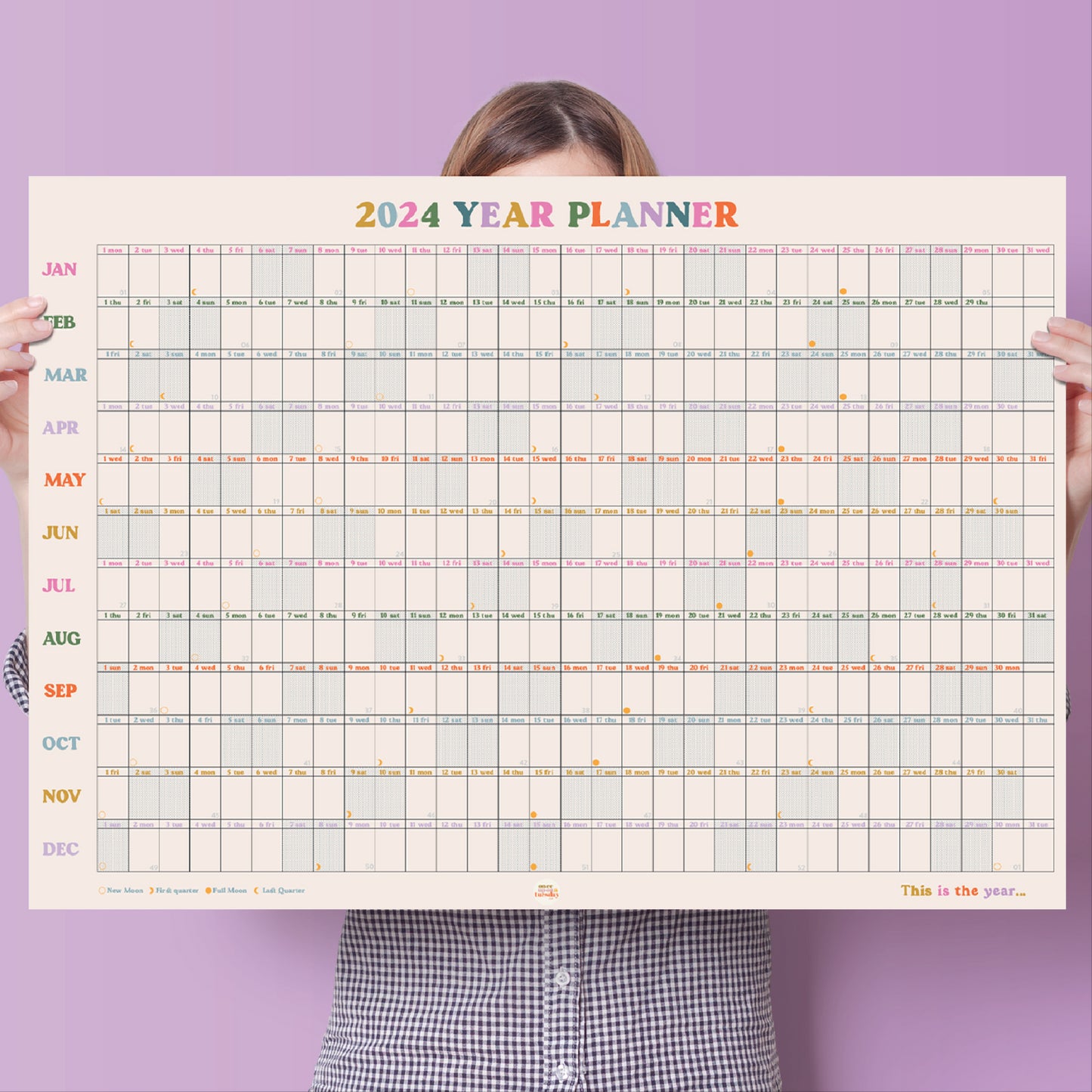 This is the year wall planner 2024