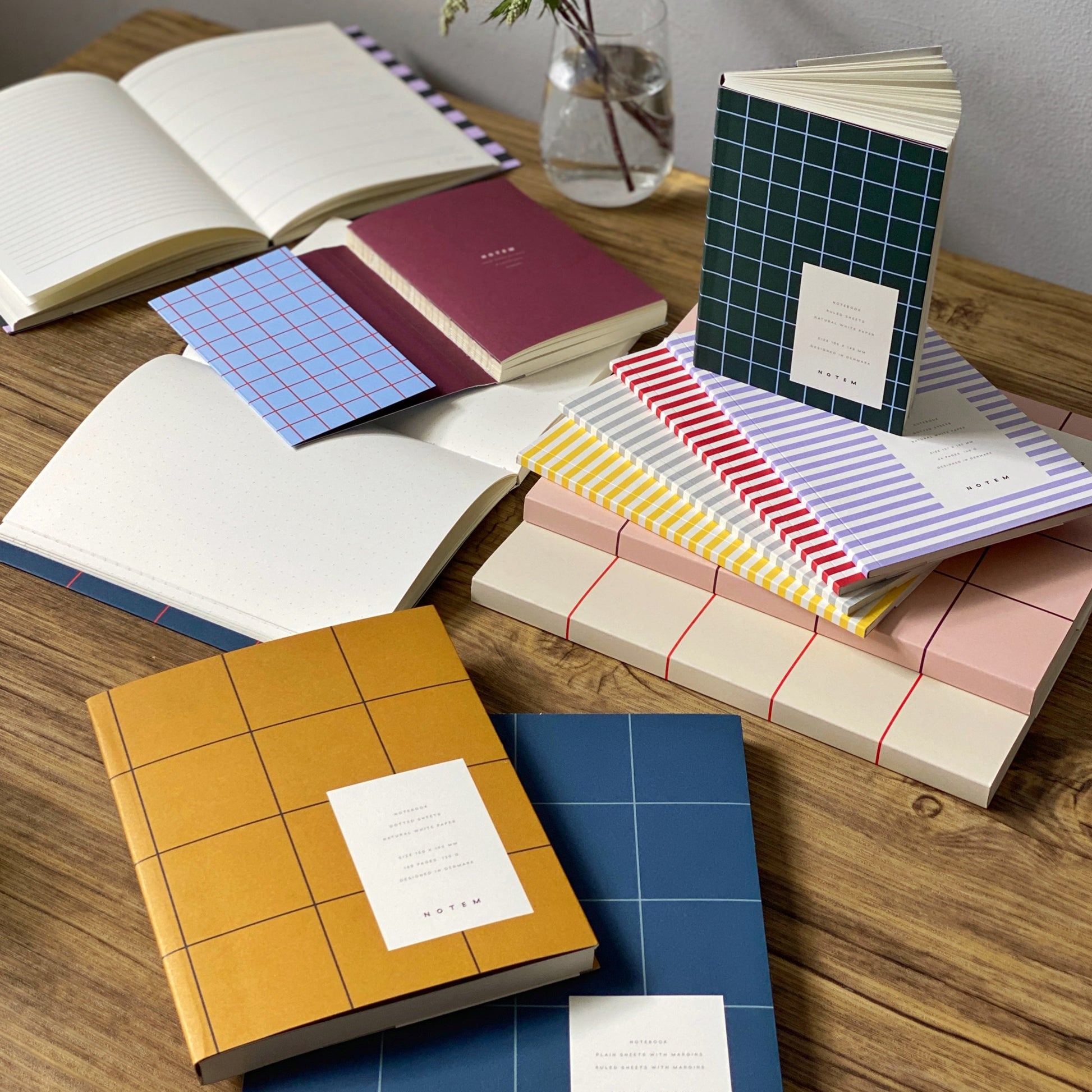 Notebooks on Desk