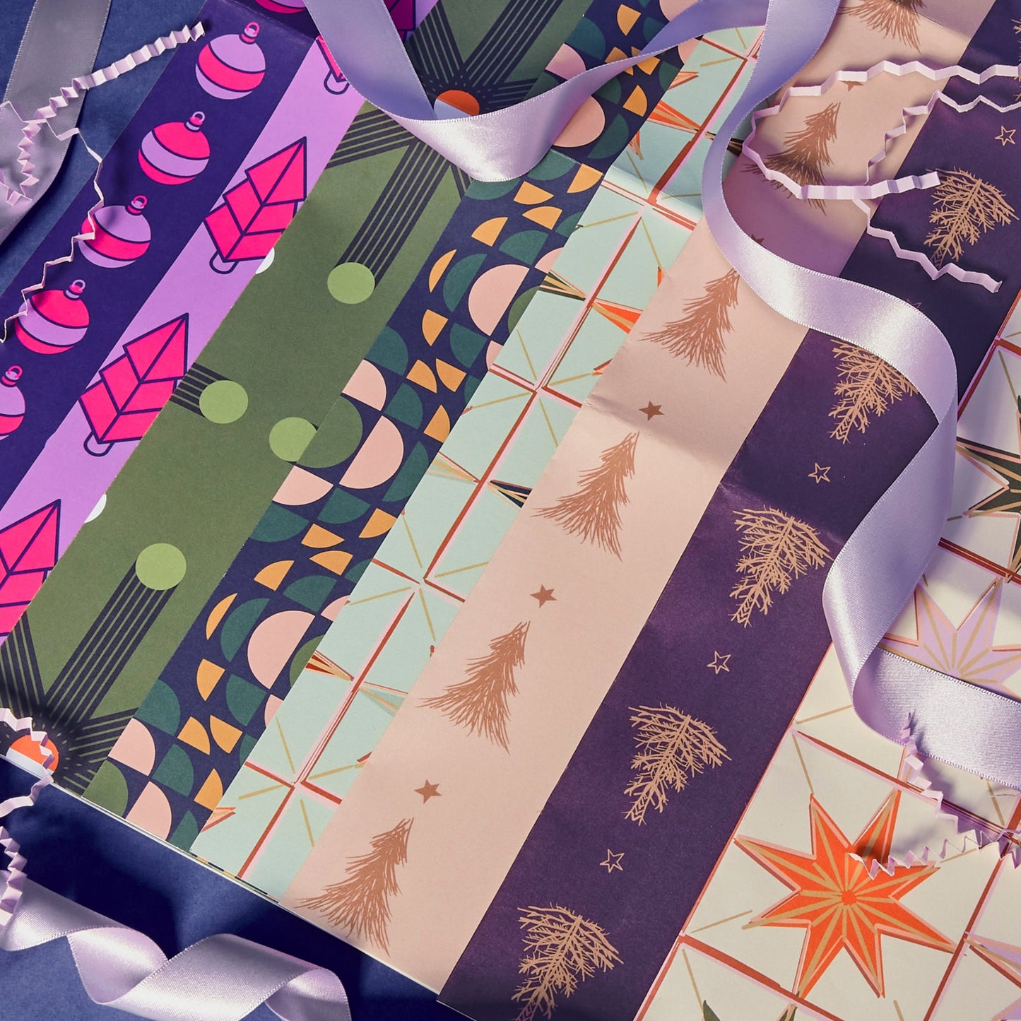 Star Gift Wrap Set / Pink
