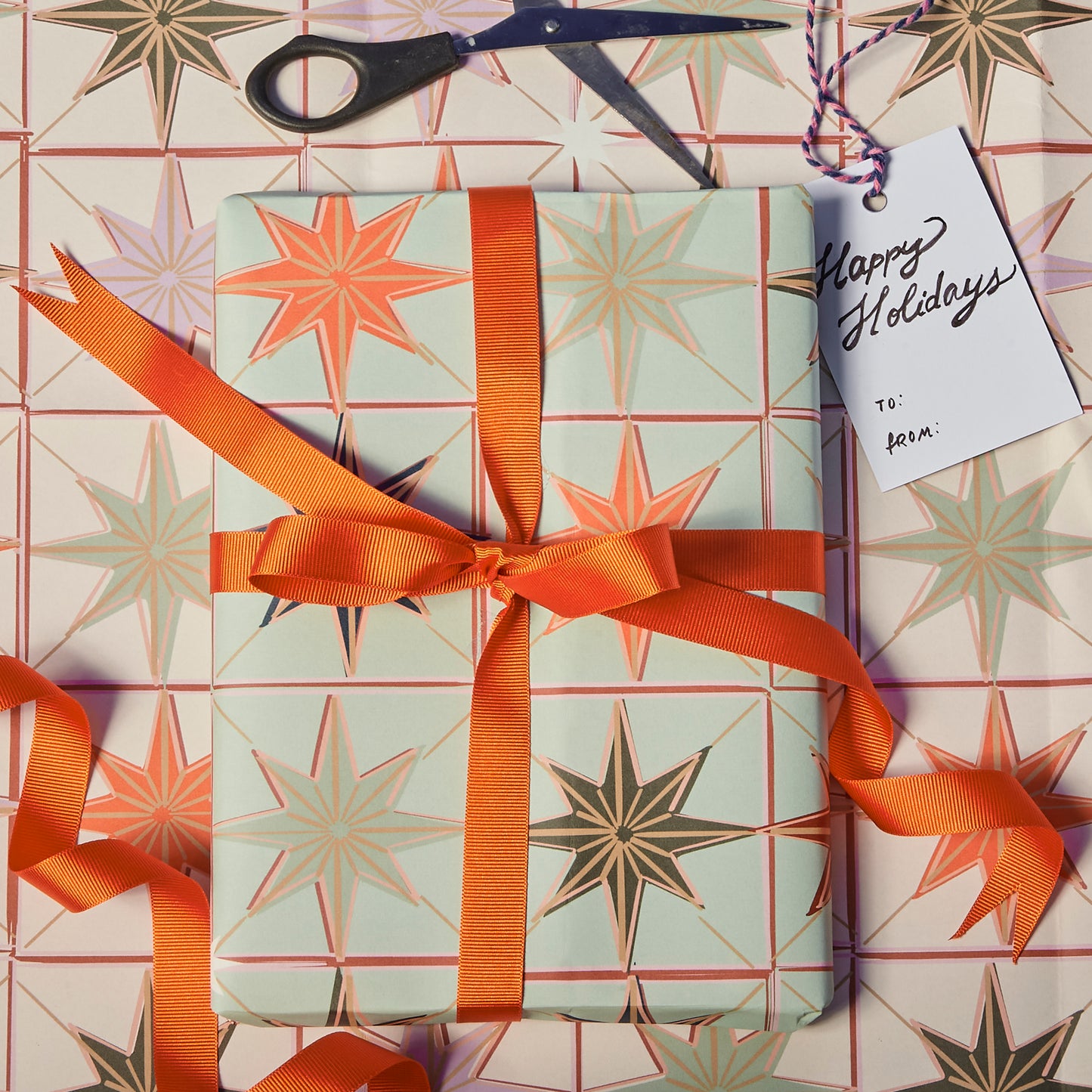 Star Gift Wrap Set / Pink