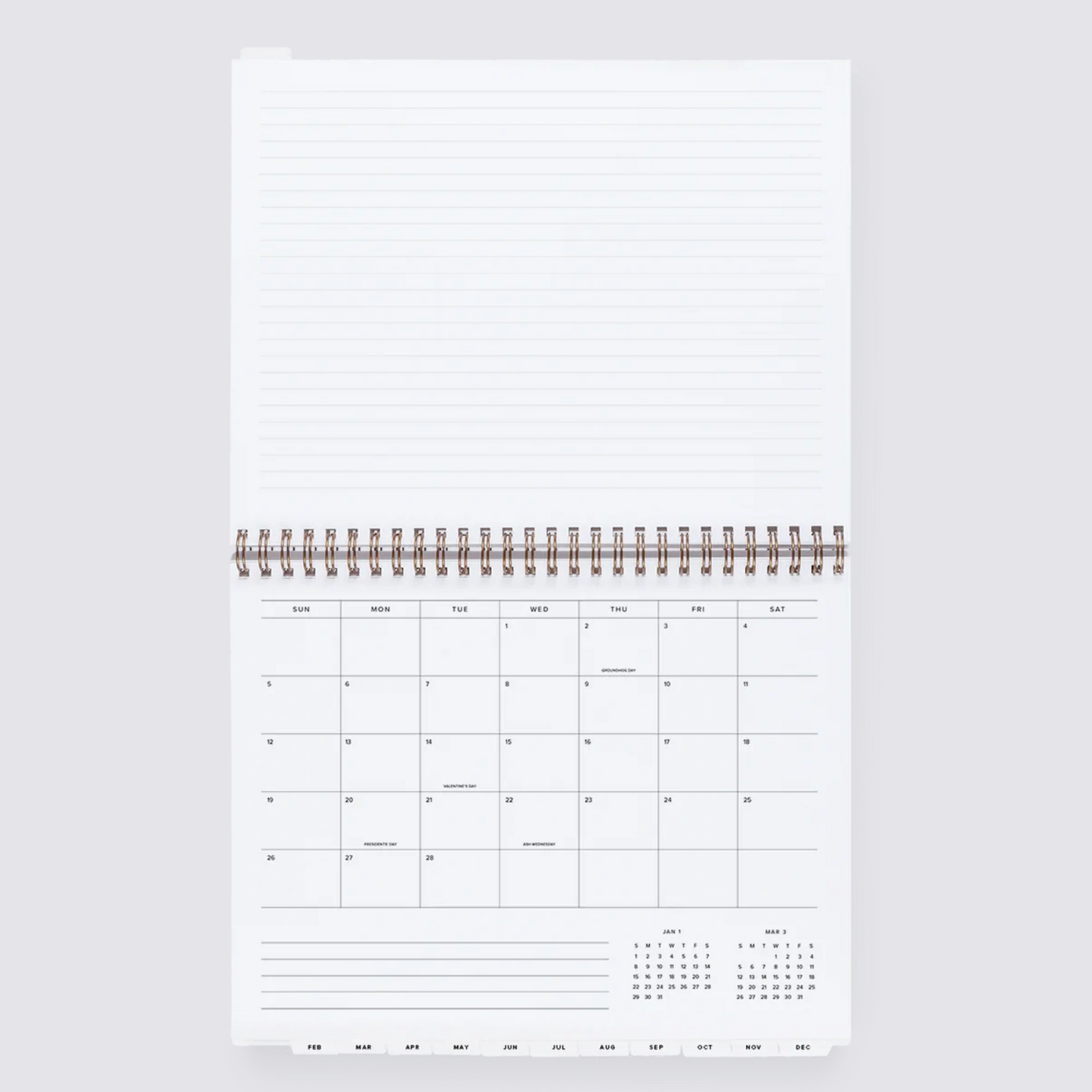 2023 Weekly Task Planner - Dove Grey