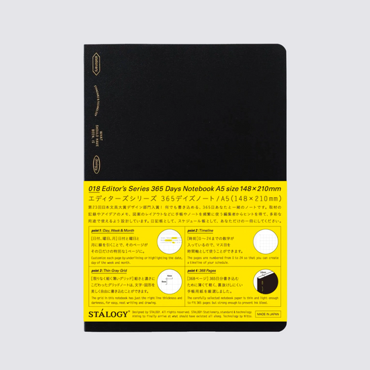 365 Days Graph Notebook - Black / B6