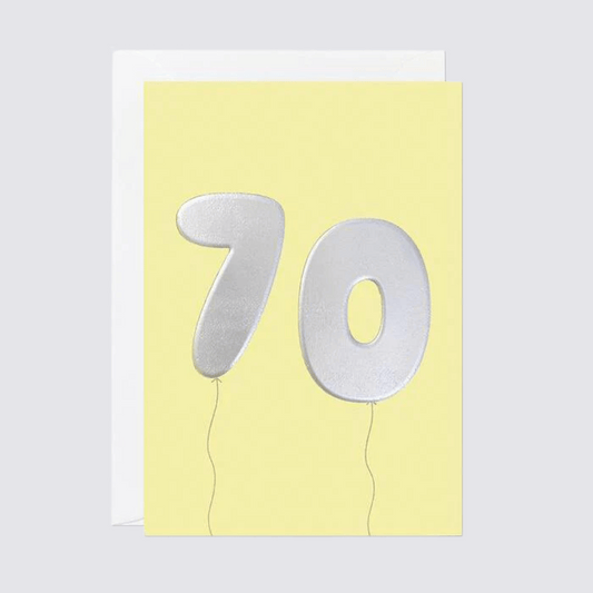 Foil 70 Birthday Card