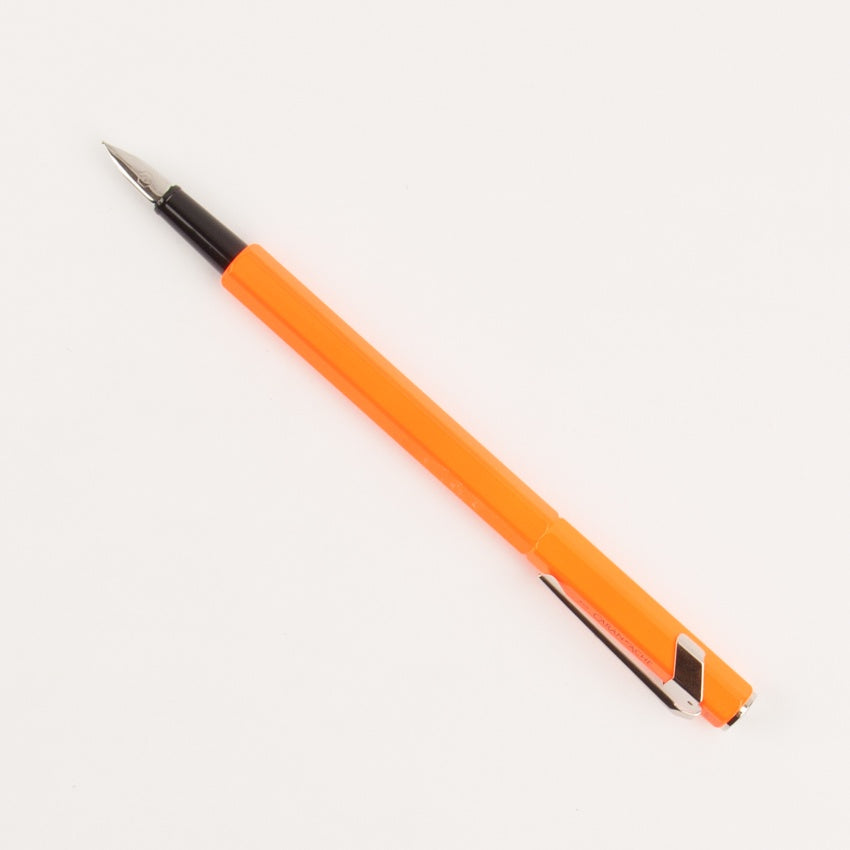 bright orange fountain pen