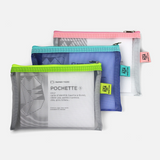 small mesh pencil cases lime aqua pink