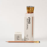 set of 12 wooden pencils