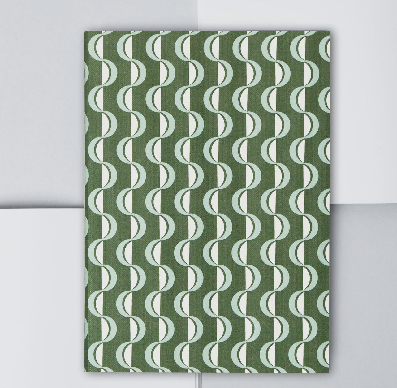 Forest green wave notebook ola