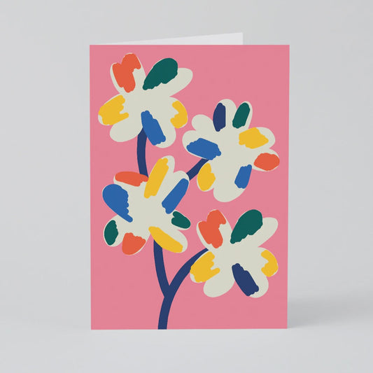 Flower Print Art Card