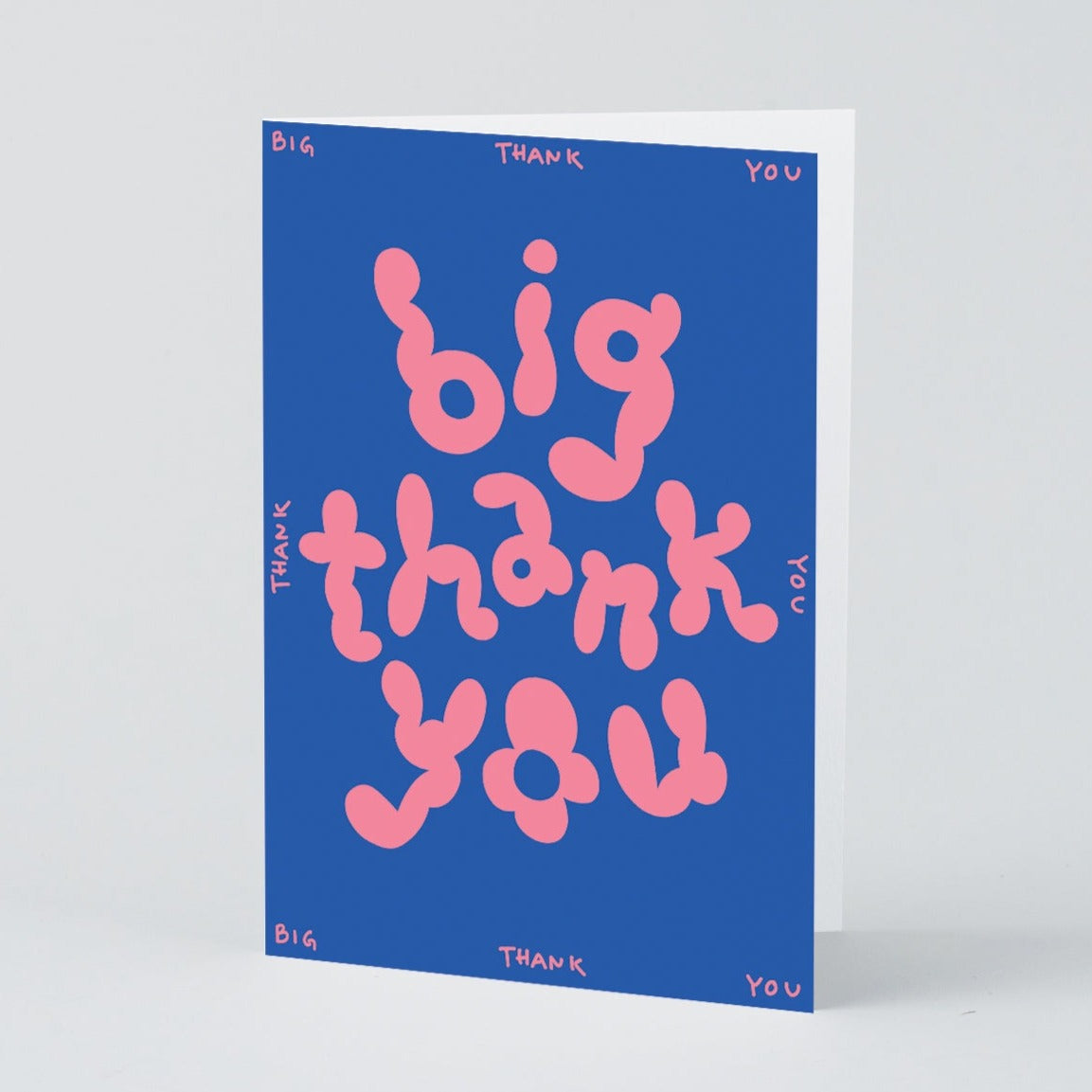 Big Thank you Bubble Text Card