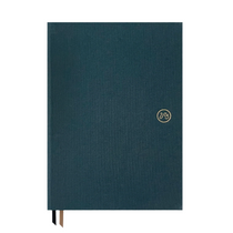 Bookcloth notebook in blue