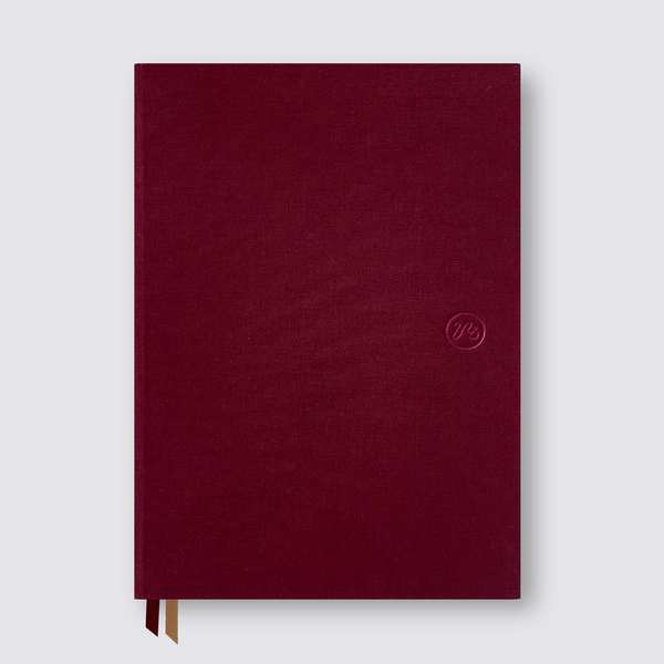 Hardcover red notebook