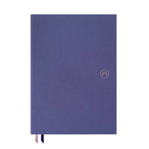 Bookcloth notebook in purple