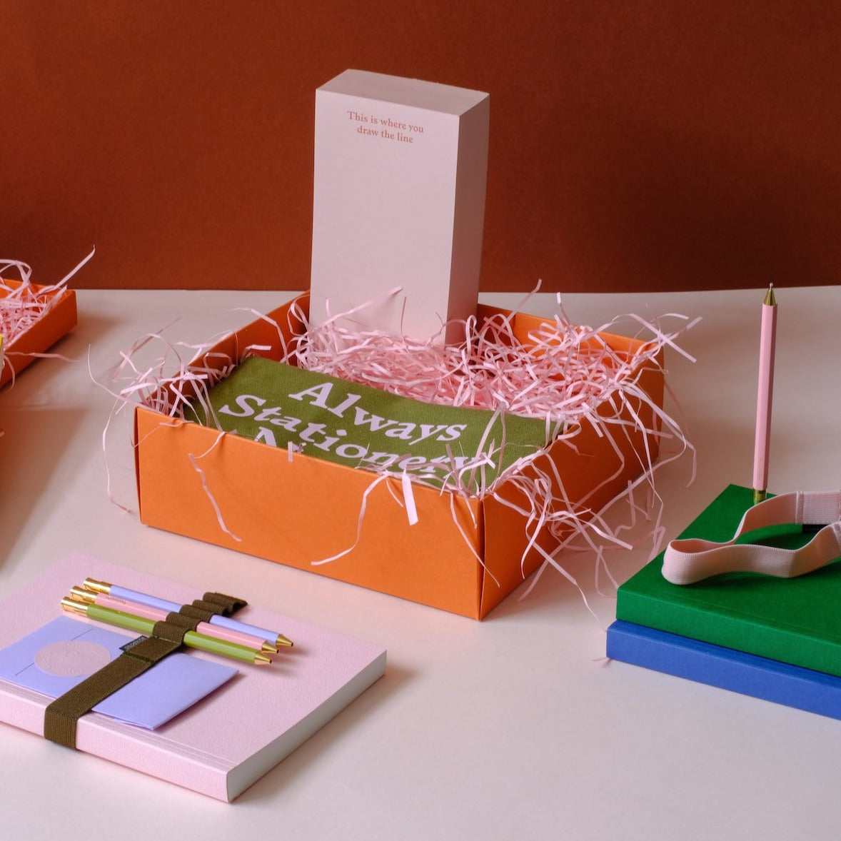 Orange and Pink Gift Box Papersmiths
