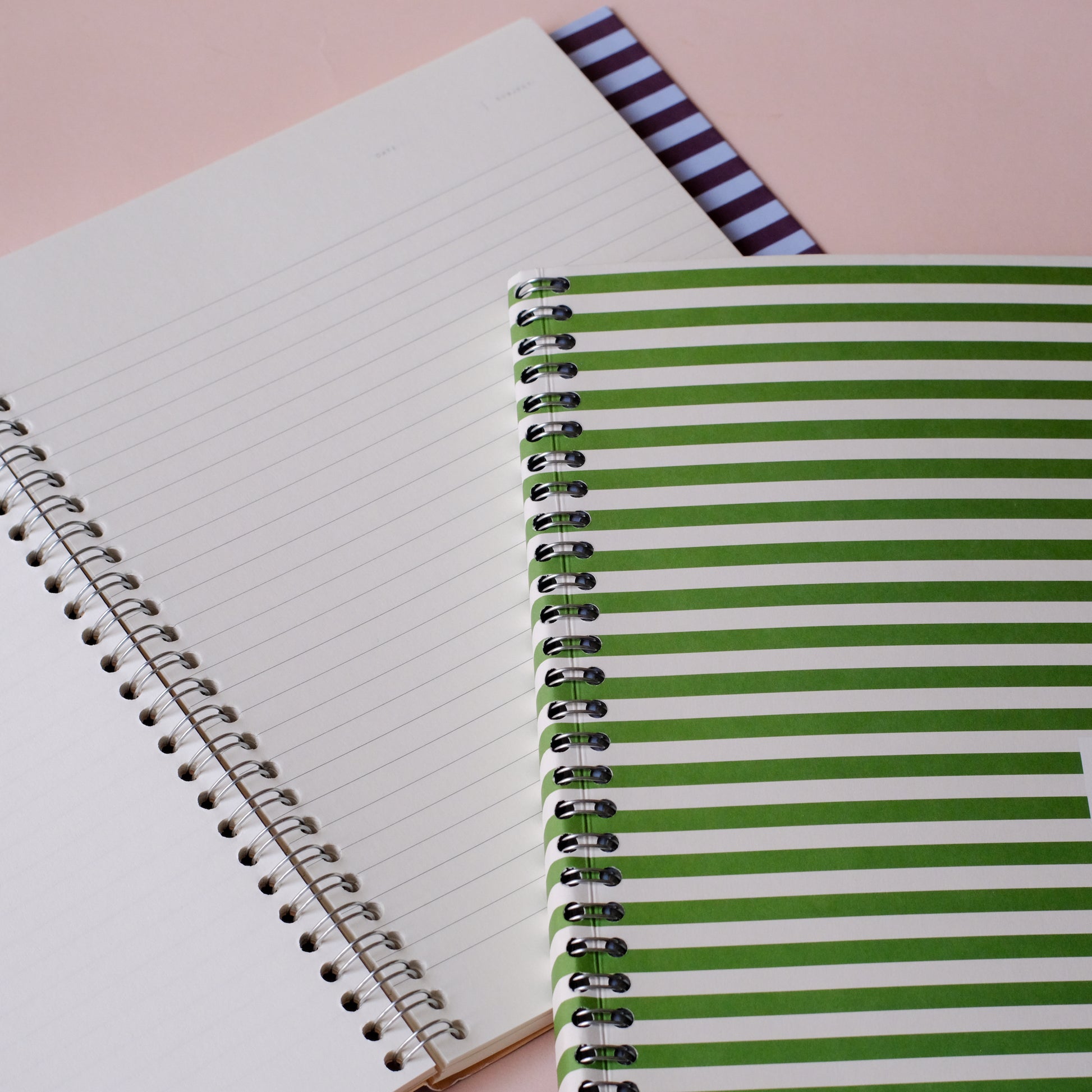 Nela Notebook in Ruled - Large / Green