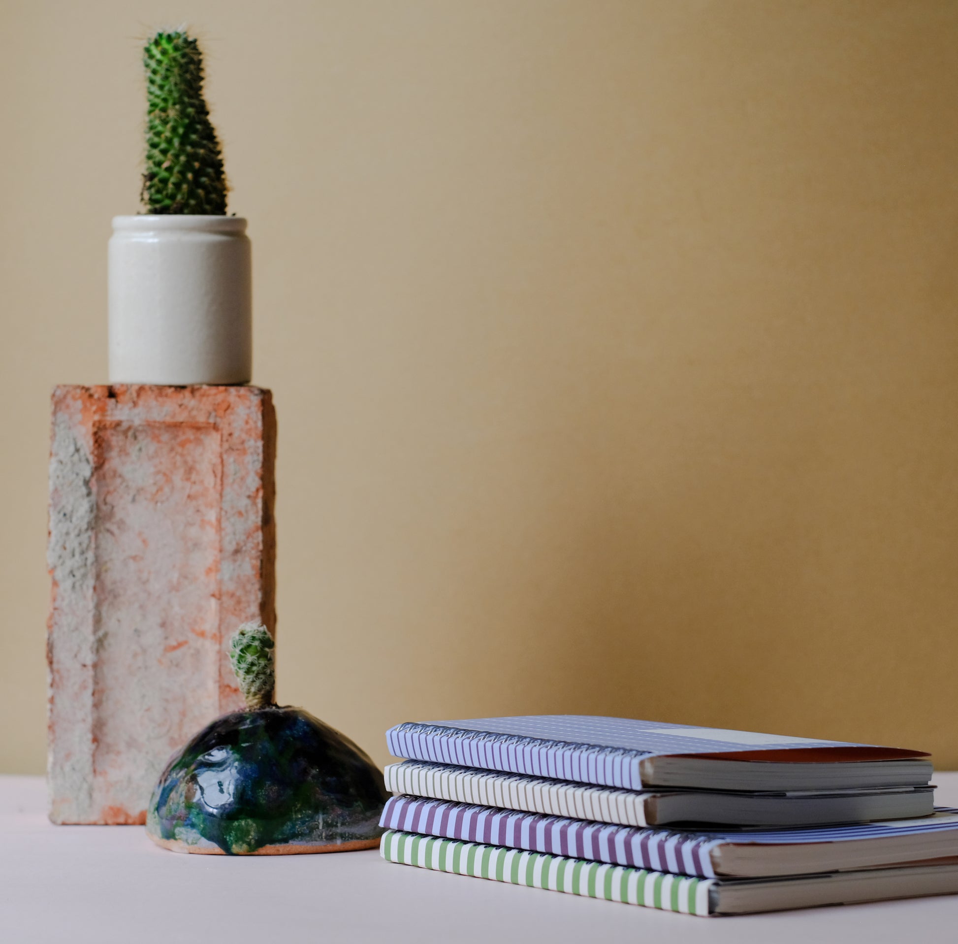 Nela Notebook in Ruled - Large / Green