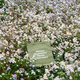 green tote bag