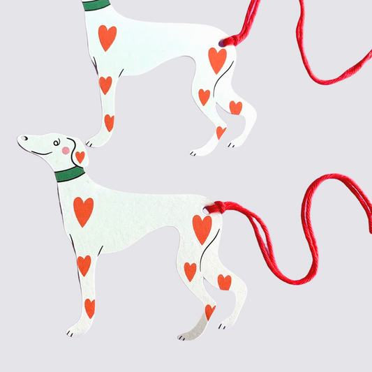 Whippet Gift Tags - Set of 3