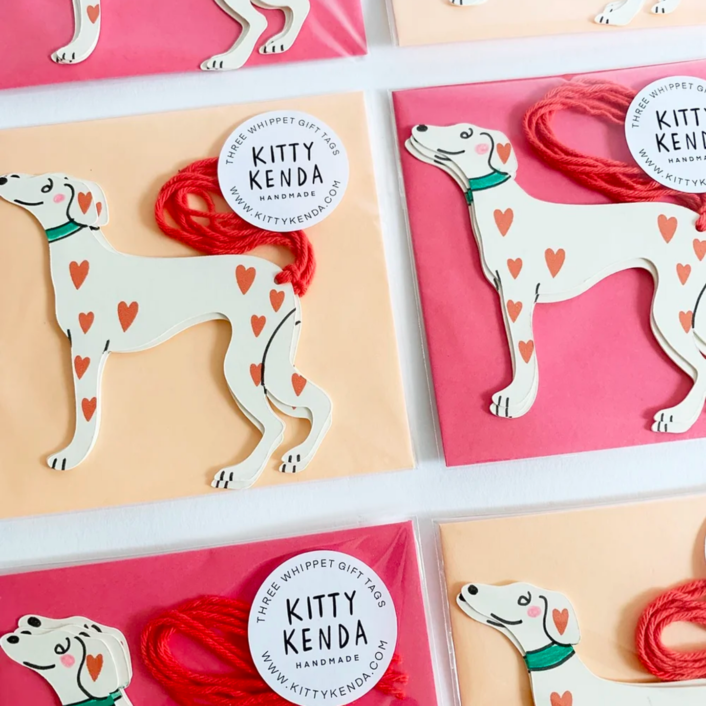 Whippet Gift Tags - Set of 3