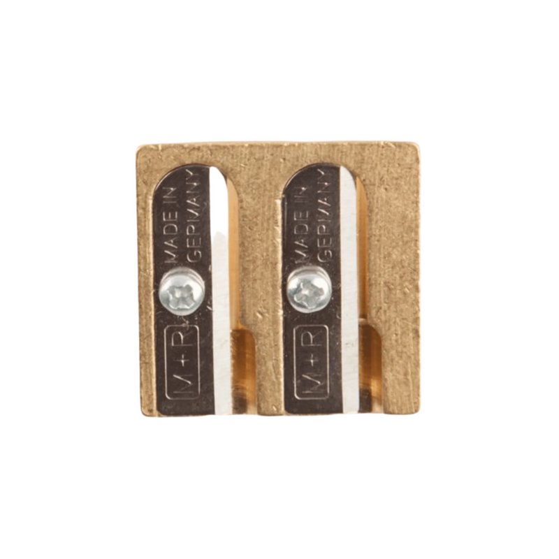 Double Hole Wedge Sharpener Brass