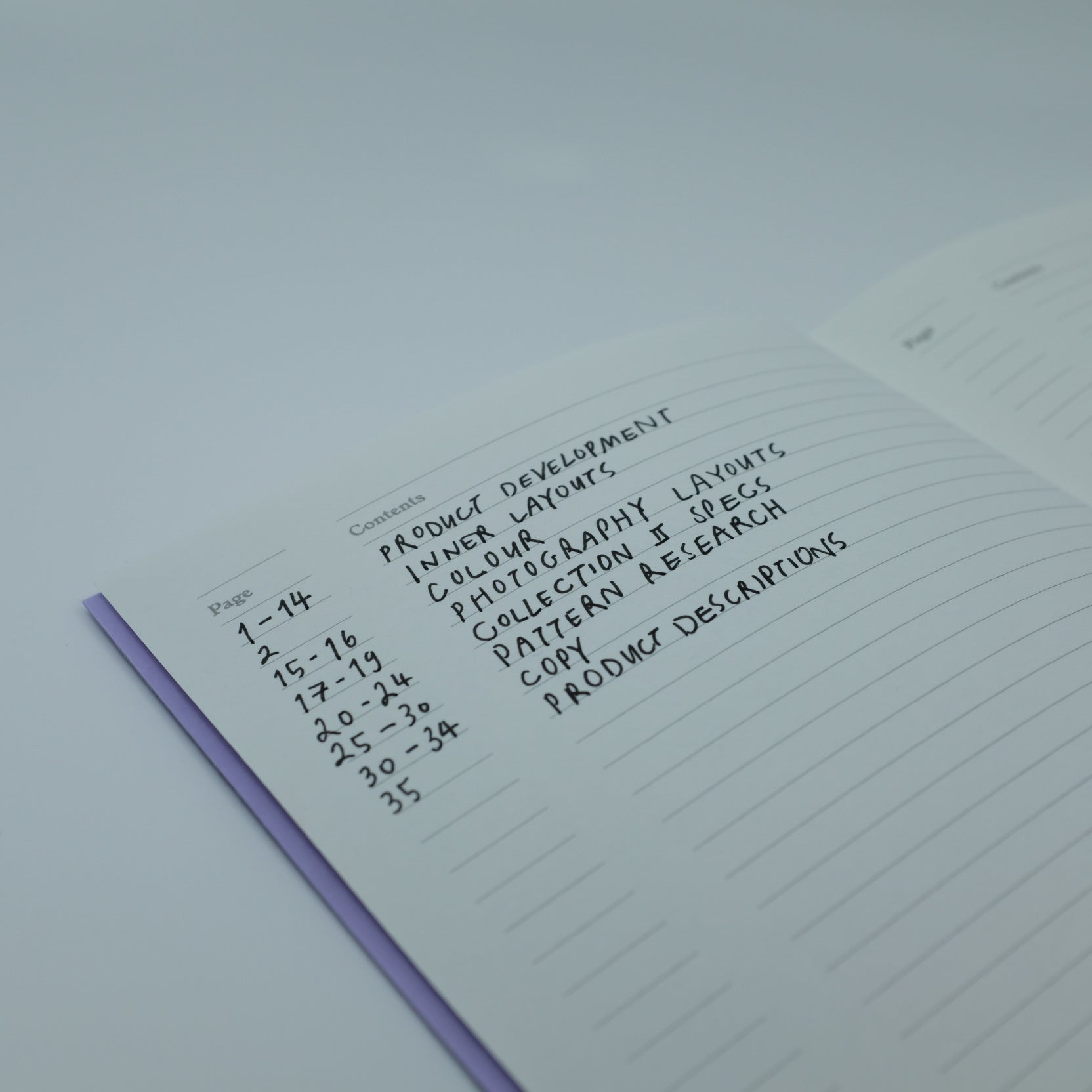 Notebook for Planning
