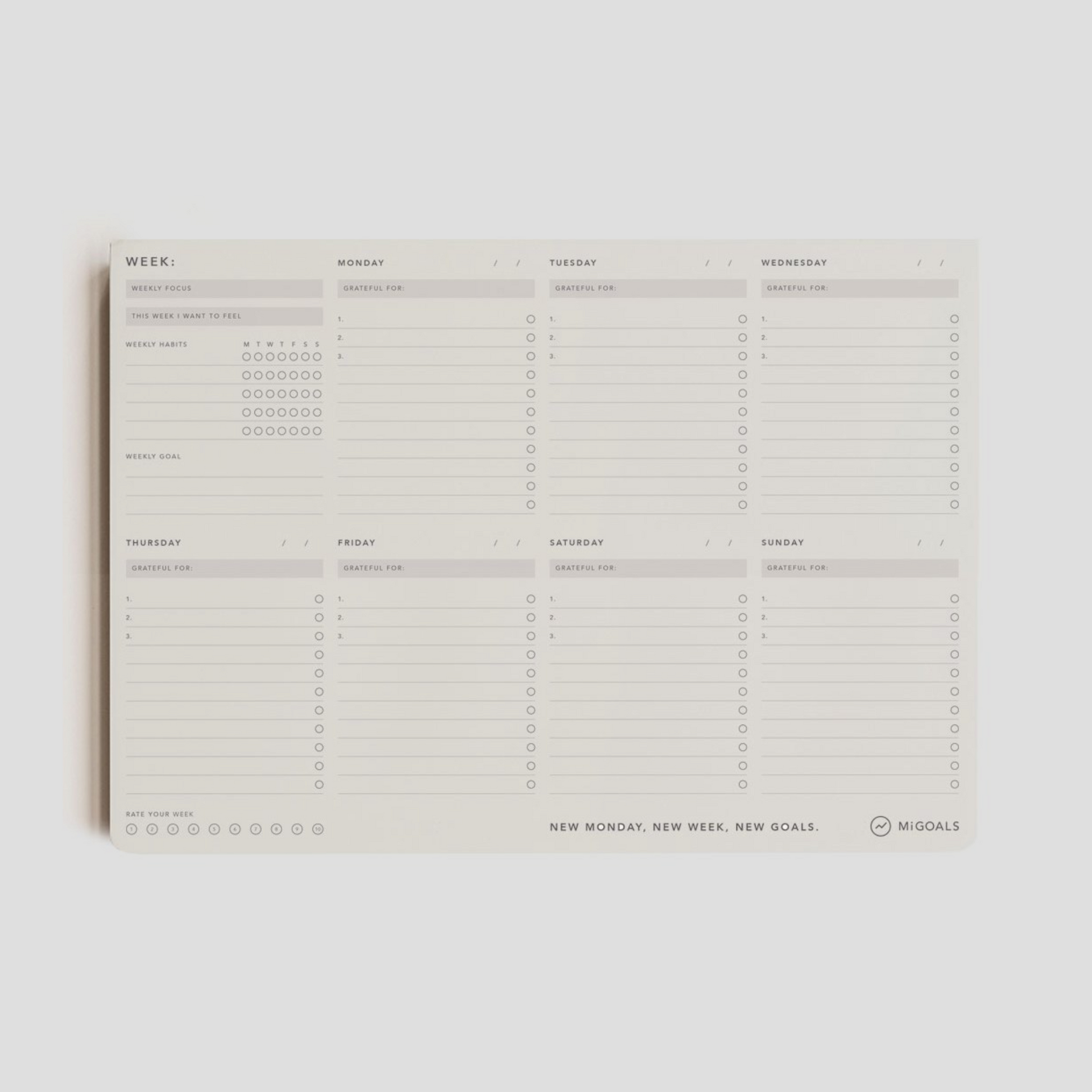 Weekly Desk Pad